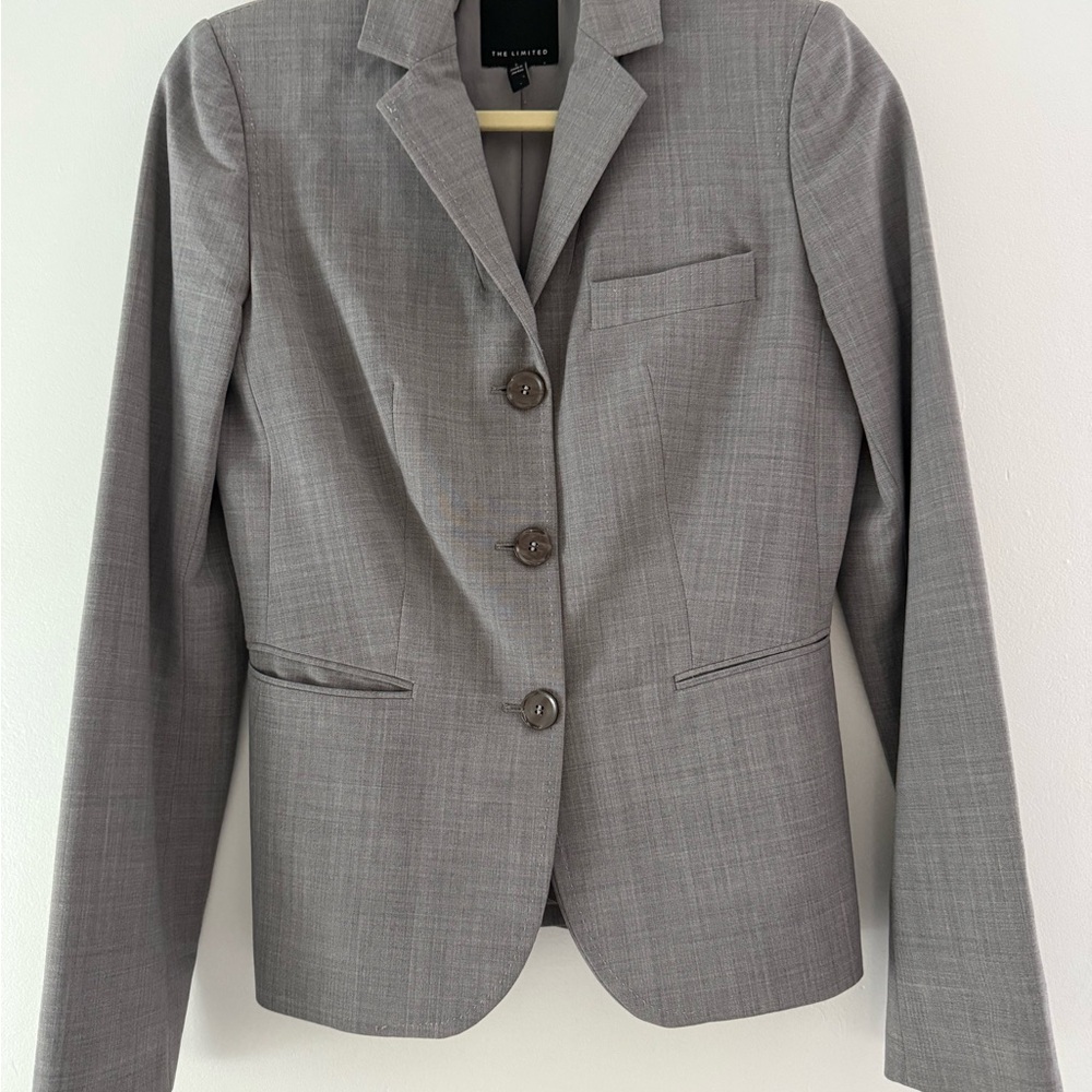 The Limited Classic Gray Blazer